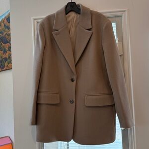 & Other Stories Khaki Manteco Wool Blazer.size 10